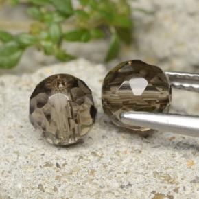 Gemme di Quarzo fumé Marrone terra d'ombra chiaro naturale da 2.78 ct, Sfera, Trasparente