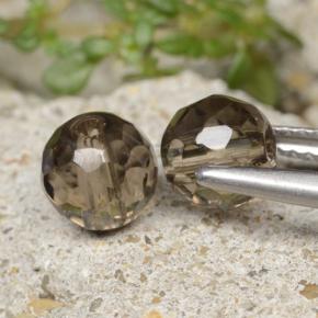 Gemme di Quarzo fumé Marrone neutro naturale da 2.78 ct, Sfera, Trasparente