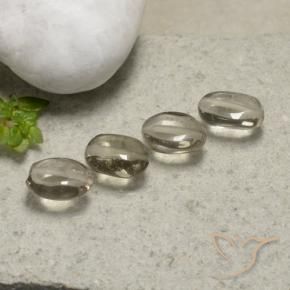 Gemme di Quarzo fumé Marrone Molto Chiaro naturale da 4.45 ct, Ovale, Trasparente