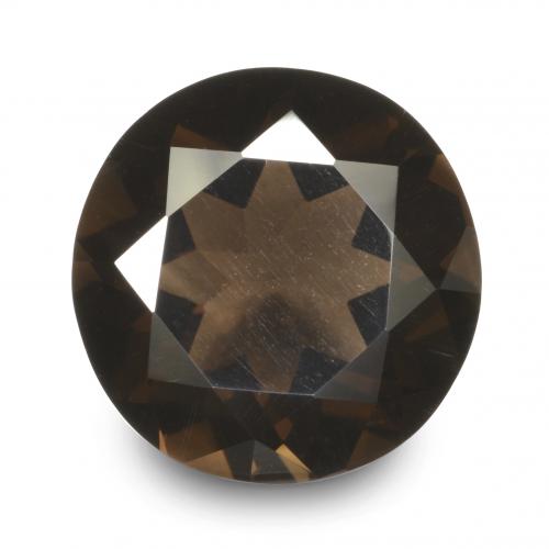 Quarzo fumé Marrone naturale da 16.09 ct, Taglio rotondo, VVS