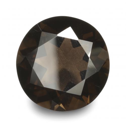 Quarzo fumé Marrone naturale da 16.09 ct, Taglio rotondo, VVS