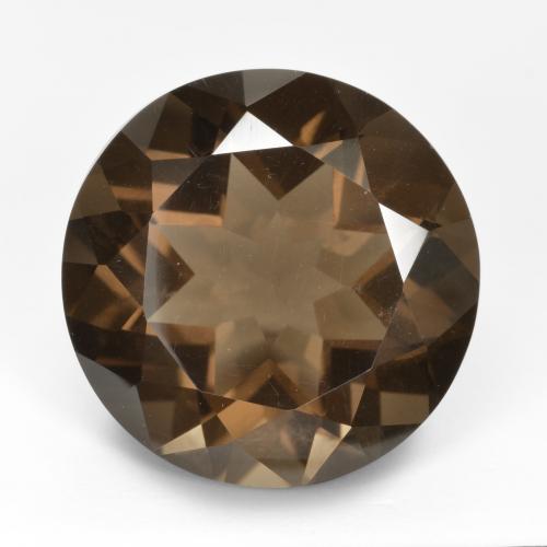 Quarzo fumé naturale marrone da 16,66 ct, taglio rotondo, VVS-VS