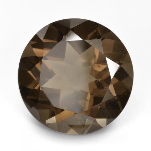 Quarzo fumé naturale marrone da 16,66 ct, taglio rotondo, VVS-VS