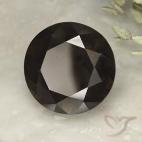 Quarzo fumé Marrone cioccolato fondente Deep naturale da 13.80 ct, Rotondo, VVS