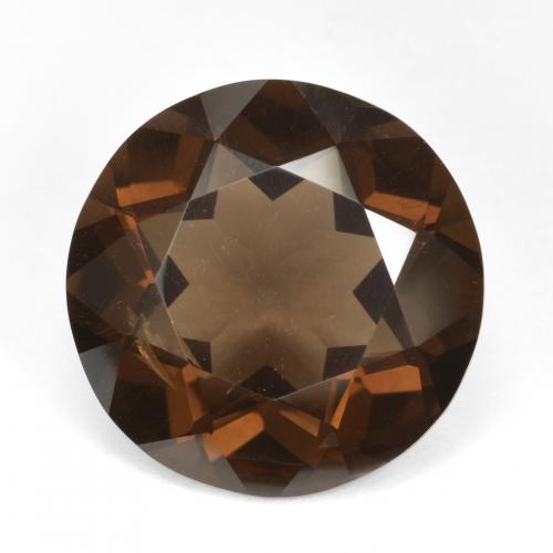 Quarzo fumé naturale marrone da 14,13 ct, taglio rotondo, VVS
