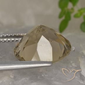 Quarzo fumé Marrone medio-chiaro naturale da 5.35 ct, Rotondo, VVS-VS
