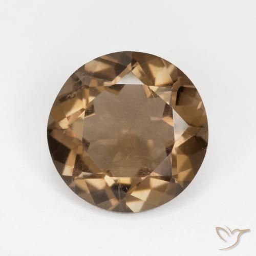 5.03ct Naturale Moka chiaro Quarzo fumé, Rotondo, VVS-VS