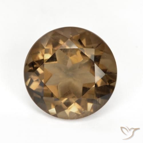 Quarzo fumè Pan di zenzero marrone naturale da 5.58 ct, Rotondo, VVS