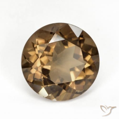 Quarzo fumè Pan di zenzero marrone naturale da 5.58 ct, Rotondo, VVS