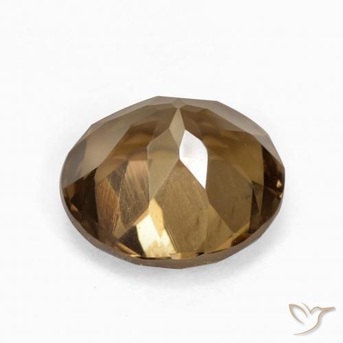Quarzo fumè Pan di zenzero marrone naturale da 5.58 ct, Rotondo, VVS