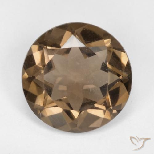 4.46ct Naturale Moka chiaro Quarzo fumé, Rotondo, VS