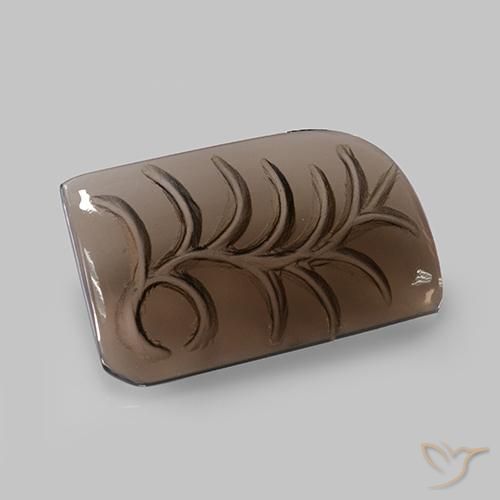 Quarzo fumé Marrone medio naturale da 23.88 ct, Taglio a fantasia, Trasparente
