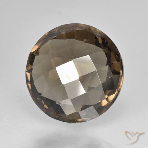 8.38ct Naturale Marrone medio-scuro Quarzo fumé, Rotondo, VVS-VS