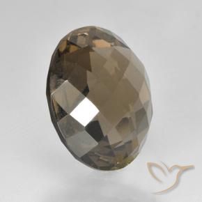 Quarzo fumé Marrone medio-scuro naturale da 8.38 ct, Rotondo, VVS-VS