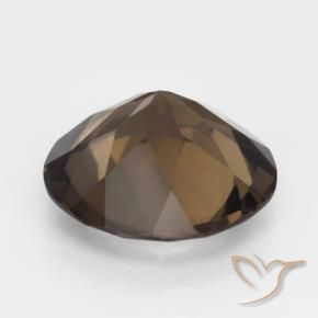 Quarzo fumé ombra marrone naturale da 4.20 ct, Rotondo, VVS