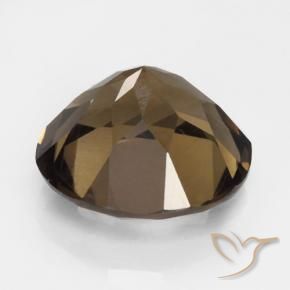 Quarzo fumè Marrone caldo naturale da 5.33 ct, Rotondo, VVS