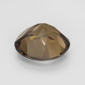 Quarzo fumé Pan di zenzero marrone naturale da 4.80 ct, Taglio rotondo, VVS