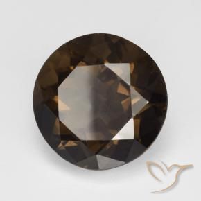 Quarzo fumé Marrone naturale da 5.80 ct, Rotondo, VVS
