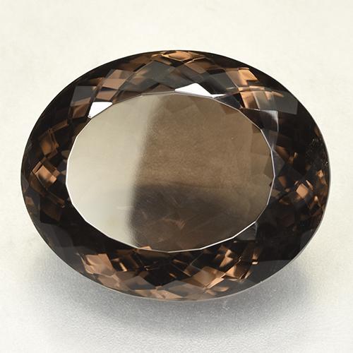 Quarzo fumé Marrone naturale da 89.26 ct, Taglio ovale, IF
