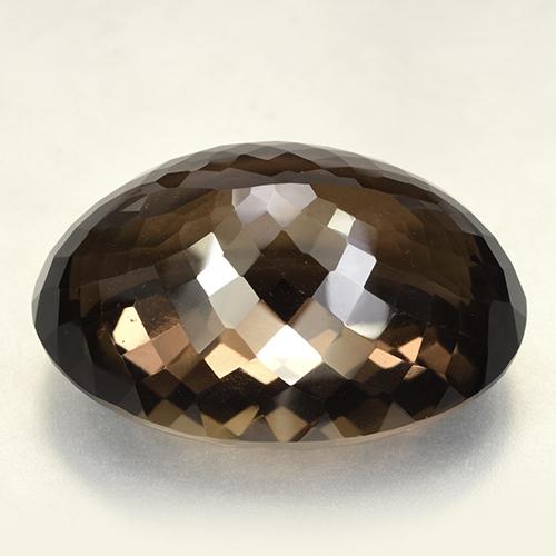 Quarzo fumé naturale marrone da 165,26 ct, taglio ovale, VVS