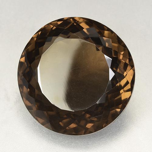 Quarzo fumé naturale marrone da 52,49 ct, taglio rotondo, VVS-VS