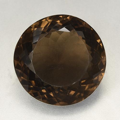 Quarzo fumé naturale marrone da 52,49 ct, taglio rotondo, VVS-VS