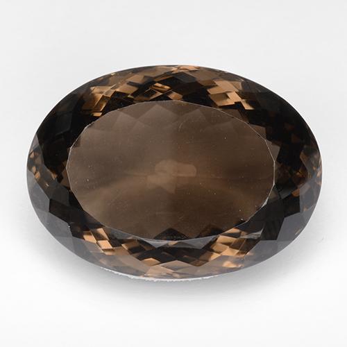 Quarzo fumé naturale marrone da 64,03 ct, taglio ovale, IF