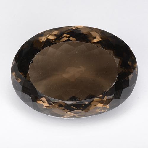 Quarzo fumé naturale marrone da 64,03 ct, taglio ovale, IF