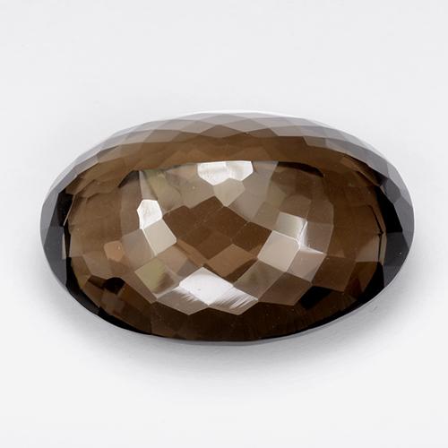 Quarzo fumé naturale marrone da 64,03 ct, taglio ovale, IF