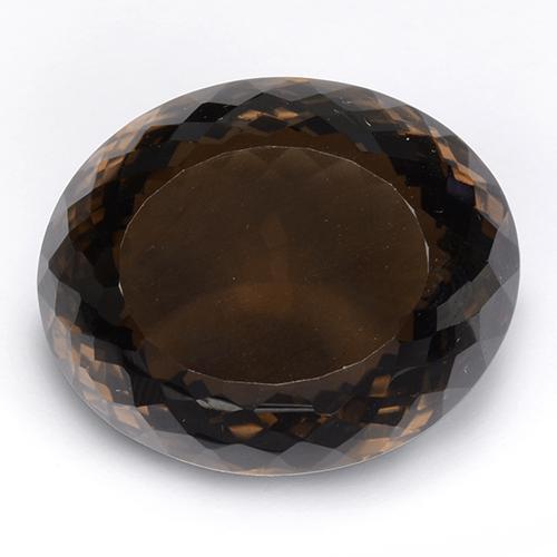 Quarzo fumé naturale marrone da 86,86 ct, taglio ovale, IF