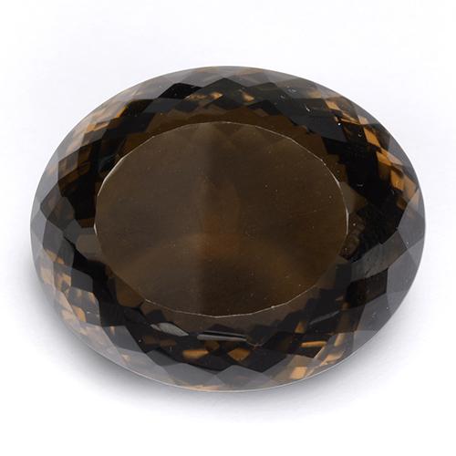 Quarzo fumé naturale marrone da 86,86 ct, taglio ovale, IF