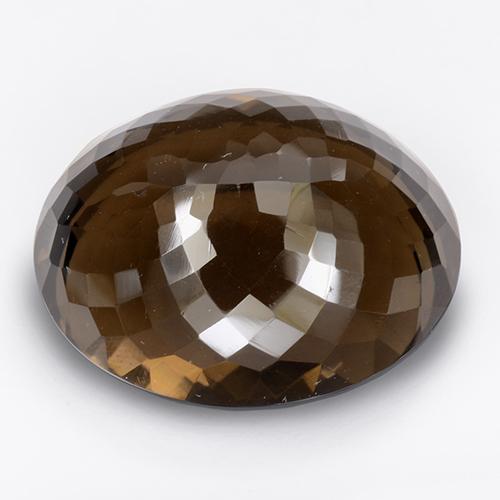 Quarzo fumé naturale marrone da 86,86 ct, taglio ovale, IF