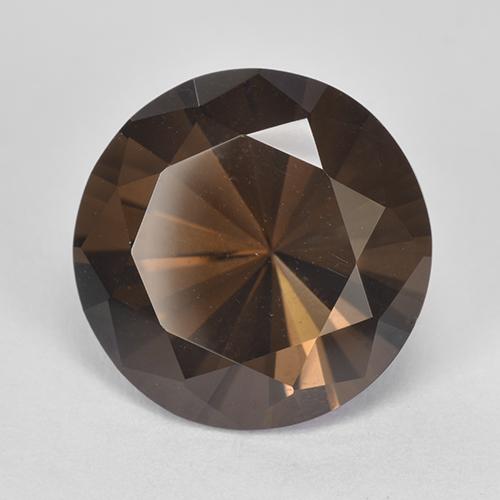 Quarzo fumé naturale marrone da 7,51 ct, taglio rotondo, VVS-VS