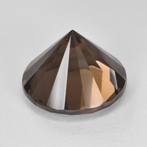 Quarzo fumé naturale marrone da 7,51 ct, taglio rotondo, VVS-VS