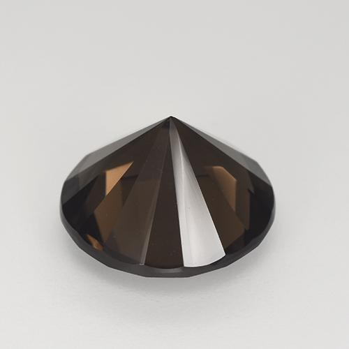 Quarzo fumé Marrone naturale da 3.91 ct, Taglio rotondo, VVS