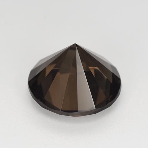 Quarzo fumé naturale marrone da 4,96 ct, taglio rotondo, VVS