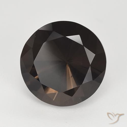 Quarzo fumé Marrone cioccolato fondente Deep naturale da 7.10 ct, Rotondo, VVS