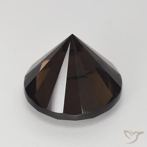 Quarzo fumé Marrone cioccolato fondente Deep naturale da 7.10 ct, Rotondo, VVS