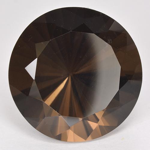 Quarzo fumé naturale marrone da 22,11 ct, taglio rotondo, VVS