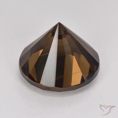 Quarzo fumé Marrone medio-scuro naturale da 6.67 ct, Rotondo, VVS