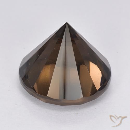 Quarzo fumé Marrone scuro naturale da 10.91 ct, Rotondo, VS