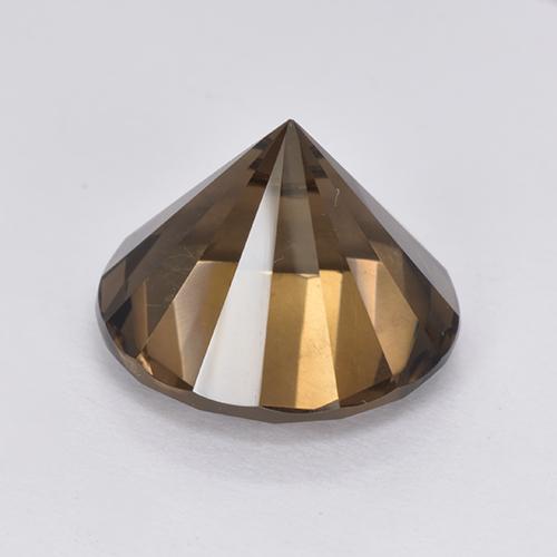 Quarzo fumé naturale marrone da 5,90 ct, taglio rotondo, VVS