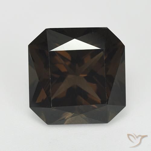 Quarzo fumè Marrone cioccolato naturale da 7.38 ct, Ottagonale / Taglio smeraldo, VVS