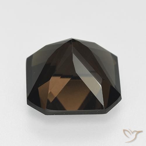 Quarzo fumè Marrone cioccolato naturale da 7.38 ct, Ottagonale / Taglio smeraldo, VVS