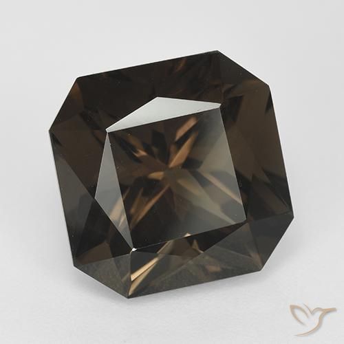 Quarzo fumé ombra marrone naturale da 8.46 ct, Ottagonale / Taglio smeraldo, VVS-VS