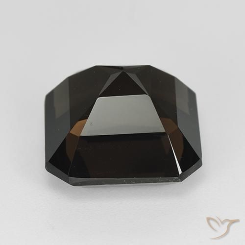Quarzo fumé Marrone scuro naturale da 9.82 ct, Ottagonale / Taglio smeraldo, VVS