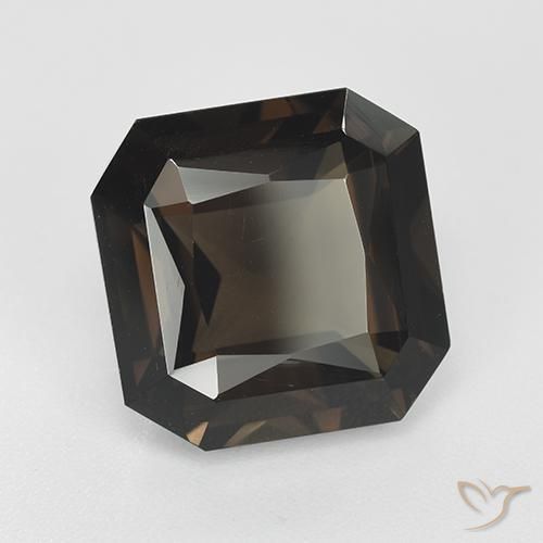 Quarzo fumé Marrone cioccolato naturale da 8.68 ct, Ottagonale / Taglio smeraldo, VVS