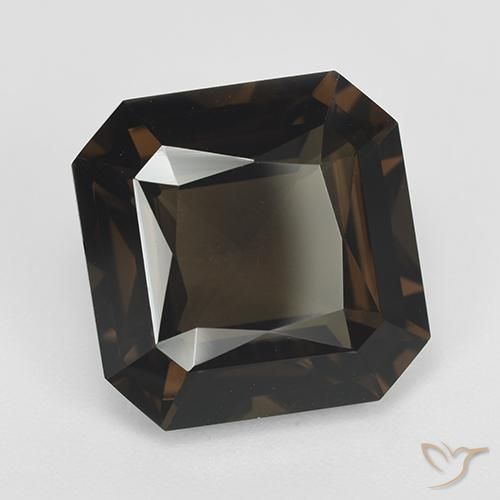 Quarzo fumè Marrone medio naturale da 12.19 ct, Ottagonale / Taglio smeraldo, VVS