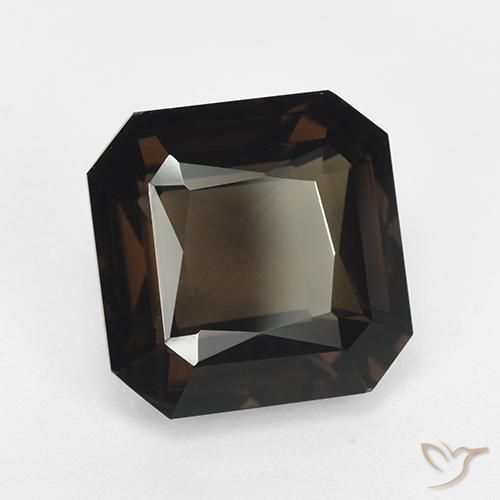 Quarzo fumè Marrone scuro naturale da 7.54 ct, Ottagonale / Taglio smeraldo, VVS