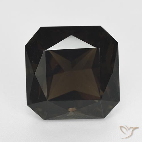 Quarzo fumé Marrone medio naturale da 15.03 ct, Ottagonale / Taglio smeraldo, VVS
